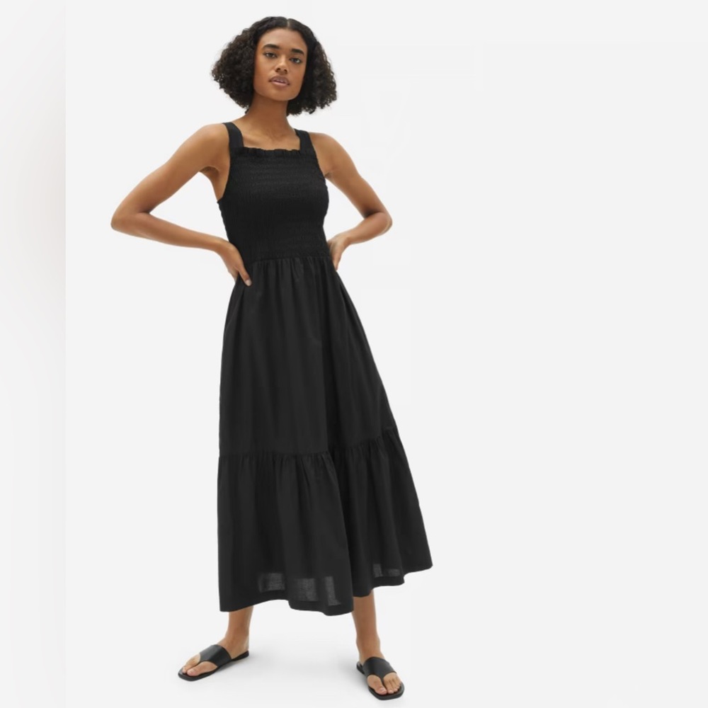 Everlane The Smock Dress | Small / Black